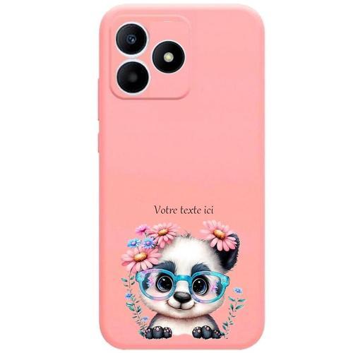 Coque Rose Pour Realme C53 Panda Lunettes Personnalisee on Productcaster.