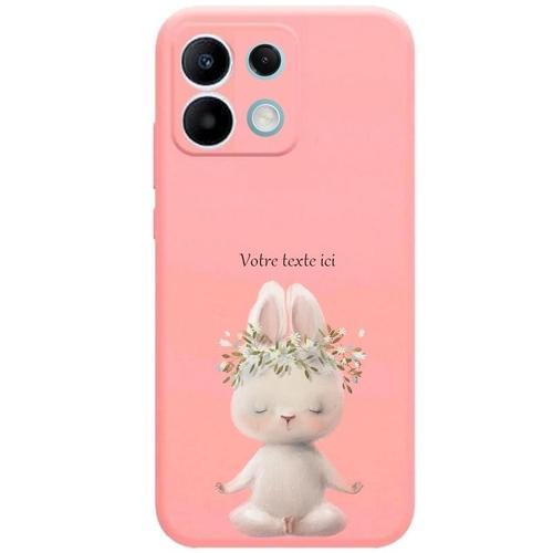 Coque Rose Pour Redmi Note 13 4g Lapin Yoga Personnalisee on Productcaster.