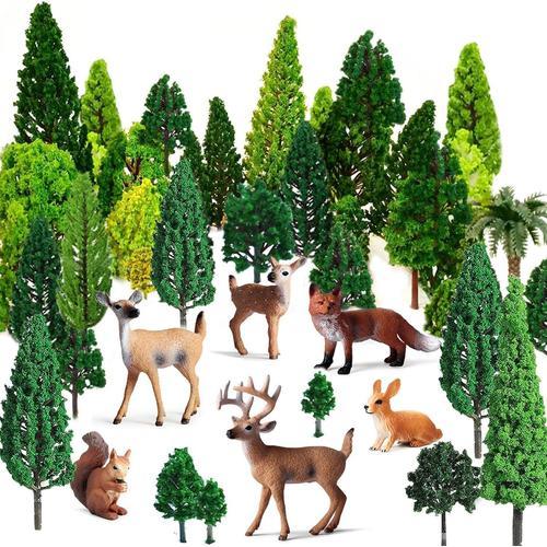 Lot De 36 Arbres Miniatures, Modèle Arbre En Plastique, Modèle Trai... on Productcaster.