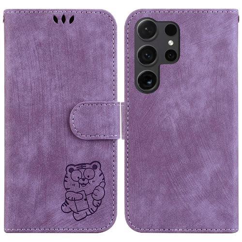 Étui Pour Samsung Galaxy S24 Ultra 5g Flip Folio Tigre Mignon En Re... on Productcaster.