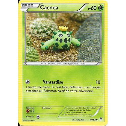 Carte Pokemon - Cacnea - Pv 60 - 4/162 - Commune - Vf on Productcaster.