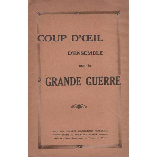 Coup D'oeil D'ensemble Sur La Grande Guerre on Productcaster.