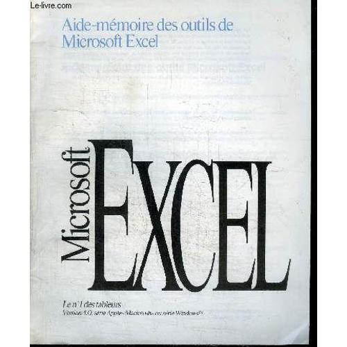 Aide-Memoire Des Outils De Microsoft Excel - Microsoft Excel - Le N... on Productcaster.