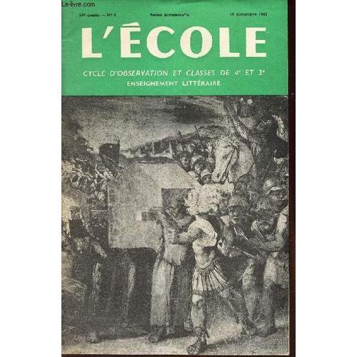 L'ecole - Maternelle Elementaire Et De Transition / N°4 - 10 Novemb... on Productcaster.