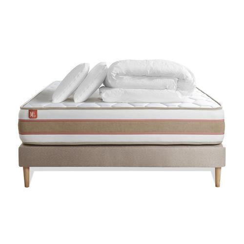 Pack Prêt A Dormir Matelas Le Délicat 140x200 Ressorts Ensaches Et ... on Productcaster.