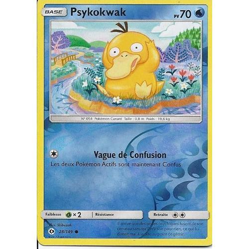 Carte Holo Reverse Psykokwak 28/149 - Soleil Et Lune on Productcaster.