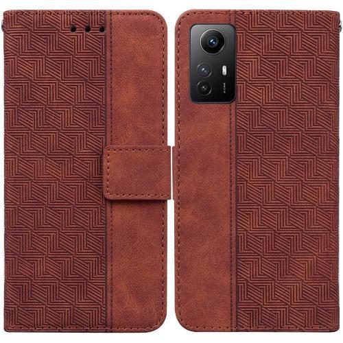 Étui Pour Xiaomi Redmi Note 12s Portefeuille Couverture Cuir Pu Pre... on Productcaster.