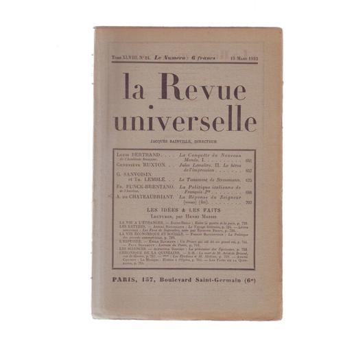 La Revue Universelle Numero 24 on Productcaster.