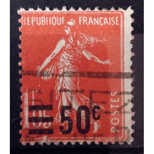 France - Semeuse 50c / 1f05 Vermillon (Très Joli N° 225) Obl - Anné... on Productcaster.