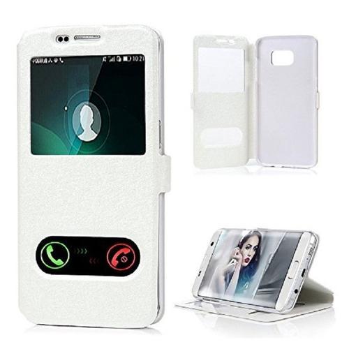 Etui Housse Coque Pochette View Case Blanc Pour Samsung Galaxy A3 2... on Productcaster.