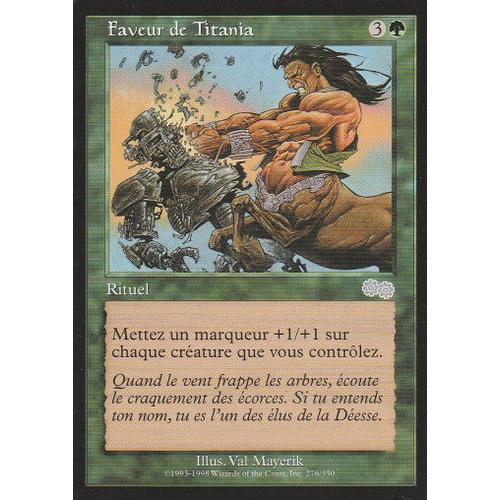 Faveur De Titania - Magic Mtg - L'epopee D'urza on Productcaster.