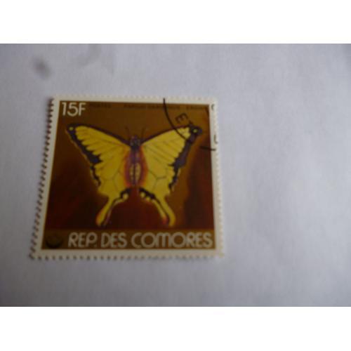 Timbre Comores :Papillon:Papilio Dardanus. on Productcaster.