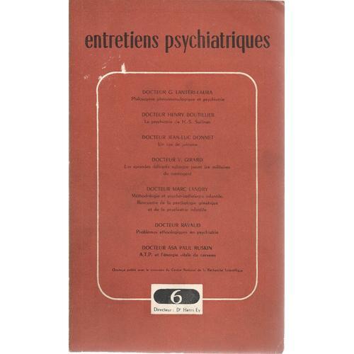 Entretiens Psychiatriques 6 on Productcaster.