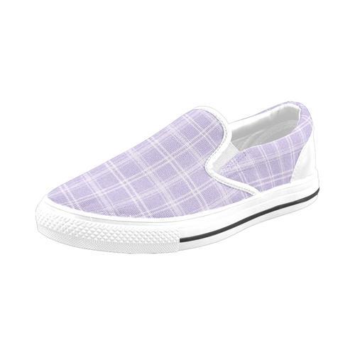 Chaussures À Enfiler Plaid Rose Et Violet Sans Lacets Pour Hommes E... on Productcaster.