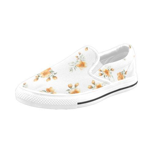 Chaussures À Enfiler Orange Nous Fleur Chanceuse Sans Lacets Pour H... on Productcaster.