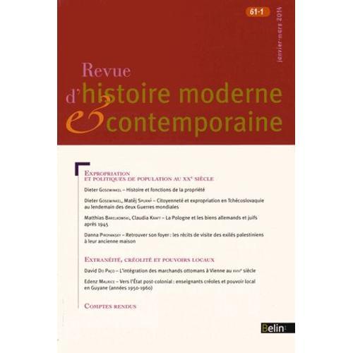 Revue D'histoire Moderne Et Contemporaine Tome 61 N° 1, Janvier-Mar... on Productcaster.