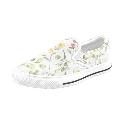 Chaussures À Enfiler Motifs Avec Des Fleurs Sauvages Sans Lacets Po... on Productcaster.