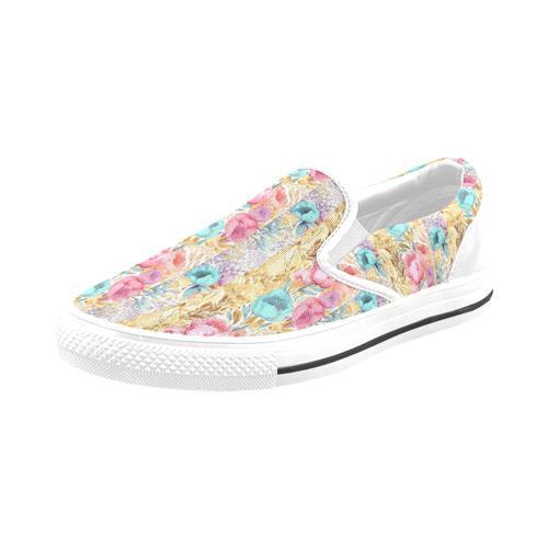 Chaussures À Enfiler Motifs Floraux Pastel Abstraits Sans Couture S... on Productcaster.