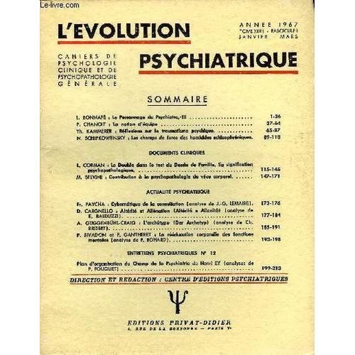 L'evolution Psychiatrique Fascicule I - L. Bonnafê : Le Personnage ... on Productcaster.