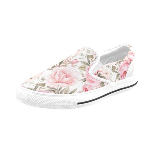 Chaussures À Enfiler Pivoines Aquarelles Roses Sans Lacets Pour Hom... on Productcaster.