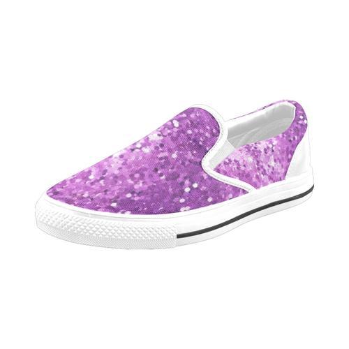 Chaussures À Enfiler Paillettes Violettes Sans Lacets Pour Hommes E... on Productcaster.