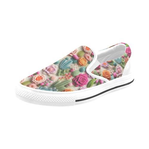 Chaussures À Enfiler Broderie De Cactus Floral Sans Lacets Pour Hom... on Productcaster.