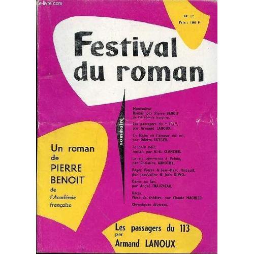 Festival Du Roman - N°17 - Fevrier 1959 - Montsalvat Roman Par Pier... on Productcaster.