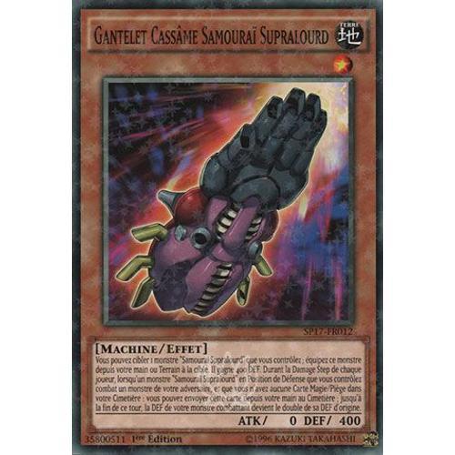 Yu-Gi-Oh! - Sp17-Fr012-St - Gantelet Cassâme Samouraï Supralourd - ... on Productcaster.