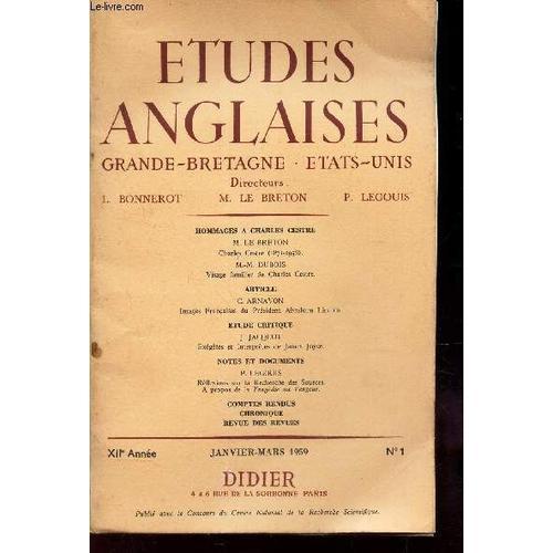 Etudes Anglaises - Grandes Bretagne - Etats-Unis / Hommage A Charle... on Productcaster.