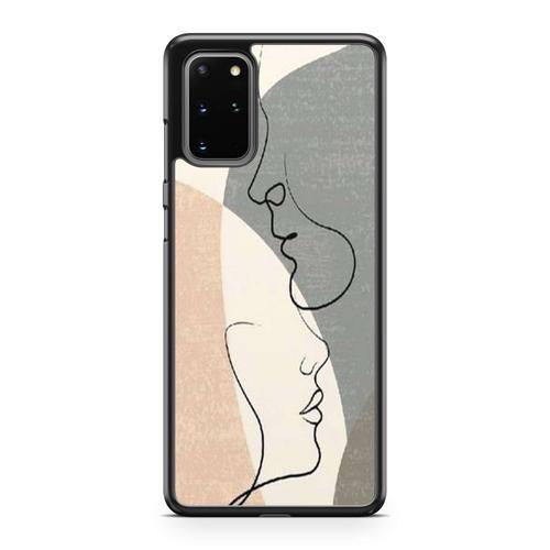 Coque Pour Samsung Galaxy S20 Plus Line Art Drawing Bébé Amour Anim... on Productcaster.