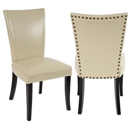 Lot De 2 Chaises De Salle À Manger Chesterfield Av Rivets Similicui... on Productcaster.