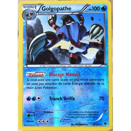 Carte Pokémon 23/124 Golgopathe 100 Pv - Reverse Xy - Impact Des De... on Productcaster.