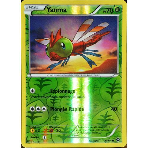 Carte Pokémon 6/114 Yanma 70 Pv - Reverse Xy - Offensive Vapeur Neu... on Productcaster.