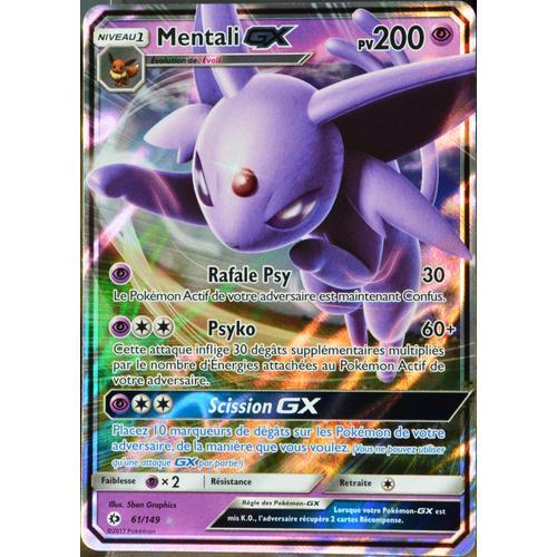 Carte Pokémon 61/149 Mentali-Gx 200 Pv Sm1 - Soleil Et Lune Neuf Fr on Productcaster.