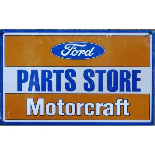 Plaque Ford Parts Store Motorcraft Tole Deco Garage Loft Bar on Productcaster.