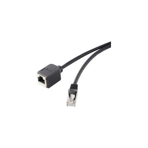 Renkforce RJ45 réseau câble d'extension CAT 5e F/UTP 3 m noir avec ... on Productcaster.