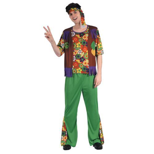 Déguisement Hippie Flower Power Homme - Taille: L on Productcaster.