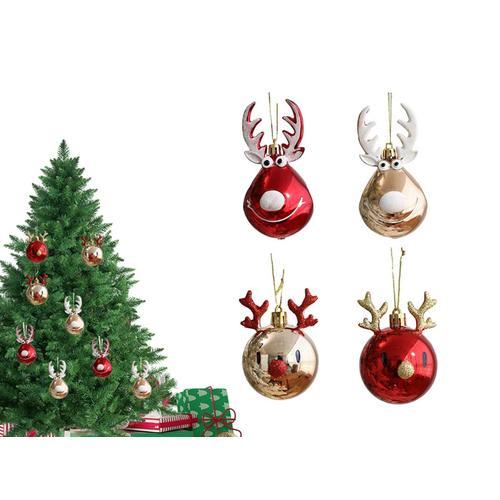 Boule suspendue d'élan de noël, 4 pièces, ornements pendentif, déco... on Productcaster.