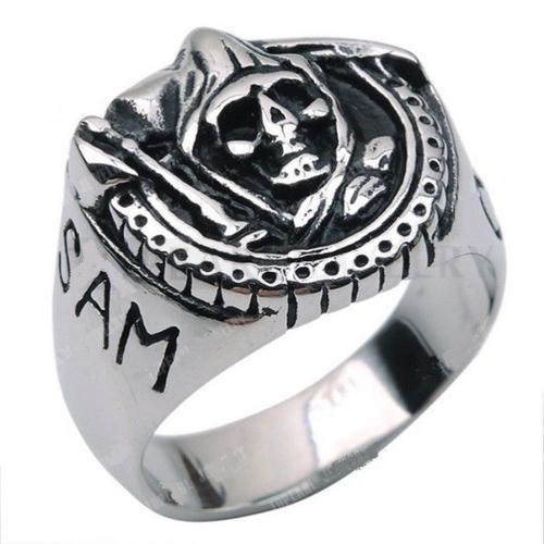 Bague La Mort Sam Cro 12us Sons Of Anarchy Chevaliere Biker on Productcaster.