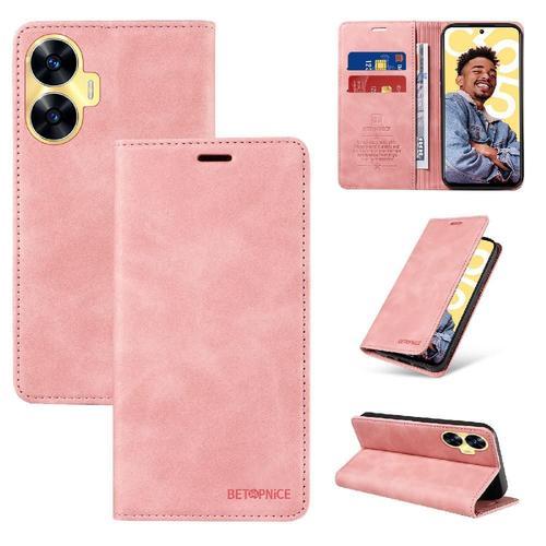 Étui Pour Realme C55 Cuir Pu Magnétique Portefeuille Folio Protecte... on Productcaster.