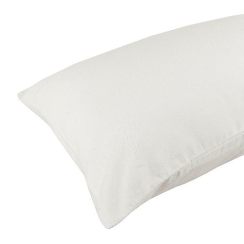 Lot De 2 Taies D'oreiller Crème En Flanelle 180 G/M² 50 X 75 Cm on Productcaster.