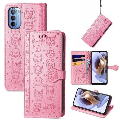 Étui Pour Moto G31 Couverture Rabotant Animaux De Dessin Animé Étui... on Productcaster.