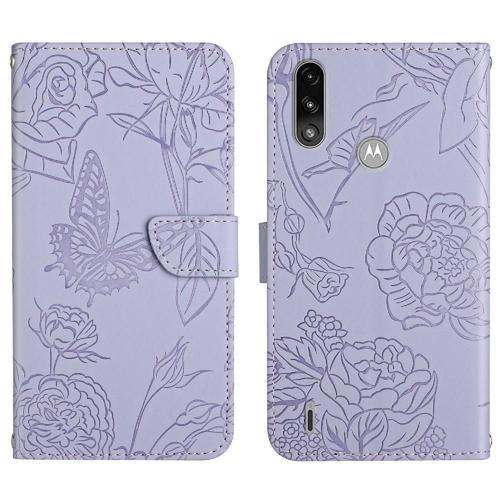 Étui Pour Motorola Moto E7 Puissance Fleurs Et Papillons Protection... on Productcaster.