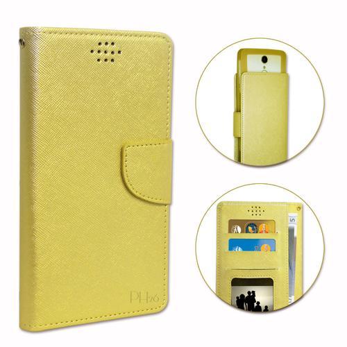 Lg L50 Etui Housse Folio Or Gold Façon Cuir Texturé Avec Porte Cart... on Productcaster.