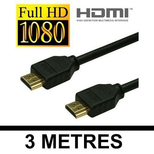 Cable 3 metres HDMI HDMI 1.3 Plaque Or - FULL HD - Playstation 3 LC... on Productcaster.