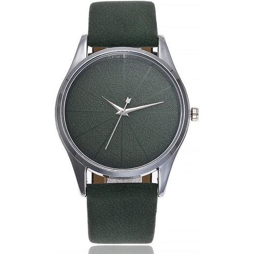 Montre Homme Bracelet En Cuir Cadran Style Simple Quartz Casual Mod... on Productcaster.