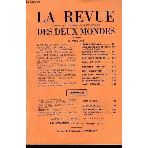 La Revue Litterature, Histoire, Arts Et Sciences Des Deux Mondes N°... on Productcaster.