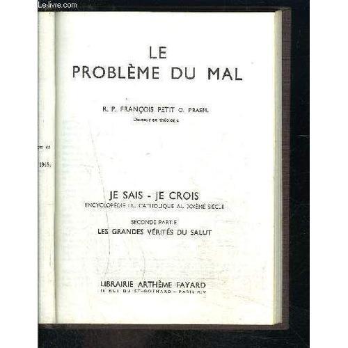 Le Probleme Du Mal- Je Sais Je Crois N°2. 20 on Productcaster.