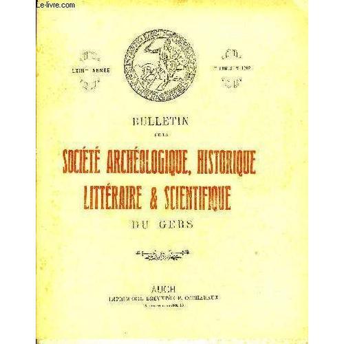 Bulletin De La Societe D'histoire Et D'archeologie Du Gers - 1er Tr... on Productcaster.