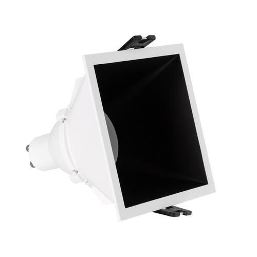 Spot Led Downlight Carré Gu10 6w Coupe 85x85mm Faible Ugr Pc Noir B... on Productcaster.